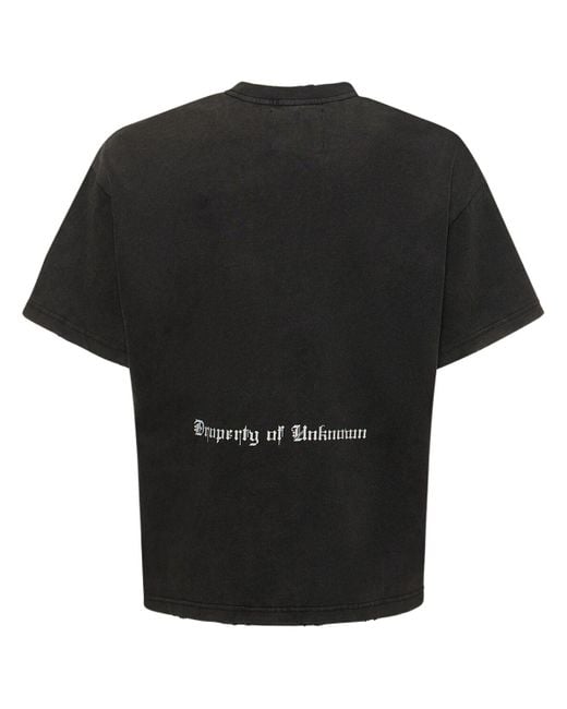 Unknown T-shirt Aus Baumwolle Mit Druck in Black für Herren