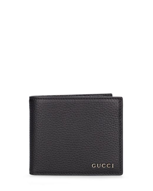 Gucci Brieftasche Aus Leder "script" in Black für Herren