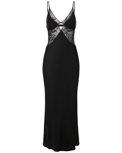 Bec & Bridge Black Nora Cutout Lace Maxi Dress