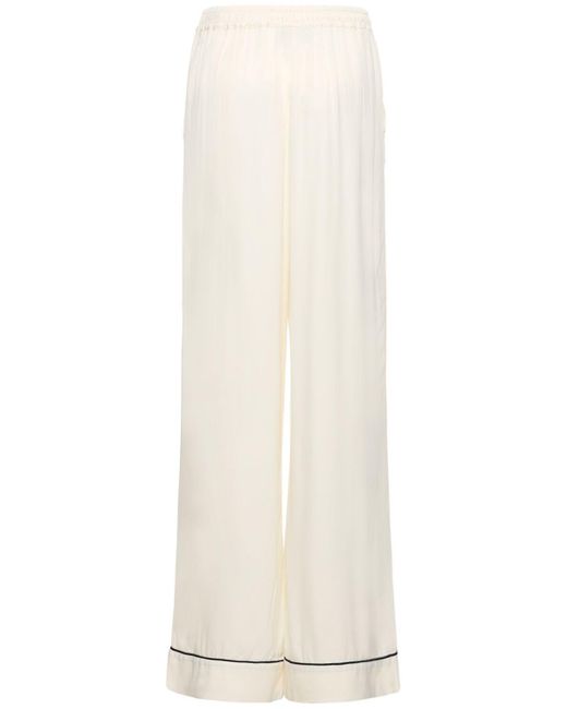 Sleeper White Hose Aus Viskose "pastelle"