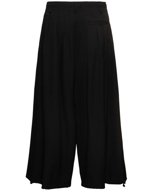Yohji Yamamoto Herren Standard-Hose Aus Wolle in Black für Herren