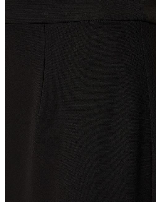 Falda maxi de cady stretch Roland Mouret de color Black