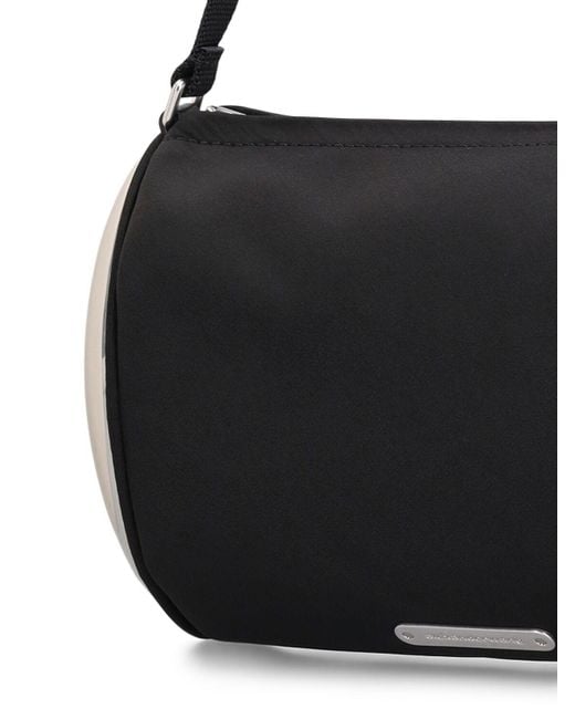 Alexander Wang Black Dome Barrel Nylon Twill Shoulder Bag
