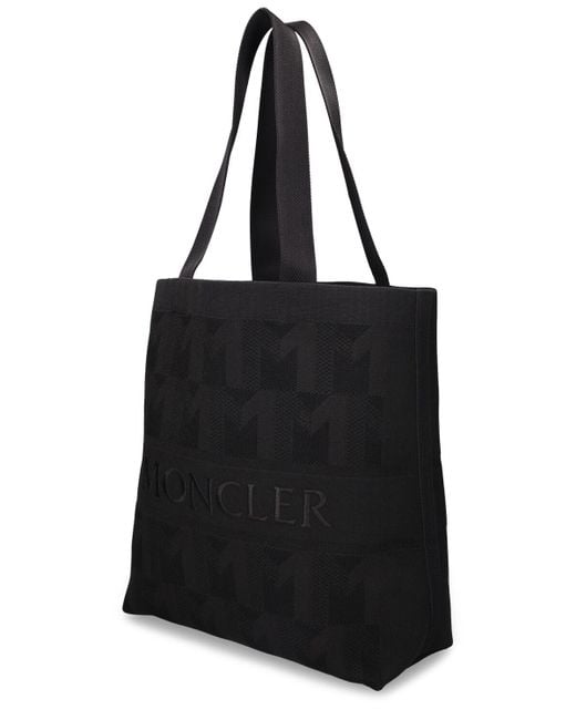 Borsa shopping in techno maglia di Moncler in Black da Uomo