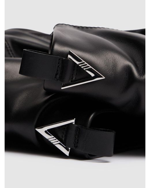 The Attico Black 30mm Hohe Kampfstiefel Aus Leder "mini Robin"