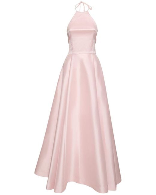Bernadette Antwerp Pink Delilah Taffeta Long Dress