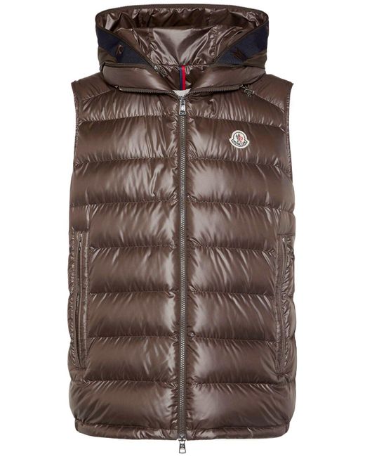 MONCLER ブラウン ダウンベスト