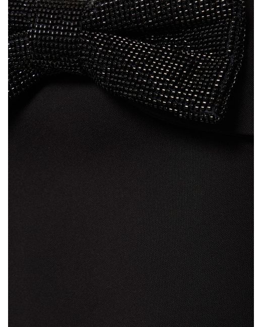 Self-Portrait Black Bandeau-top Aus Krepp