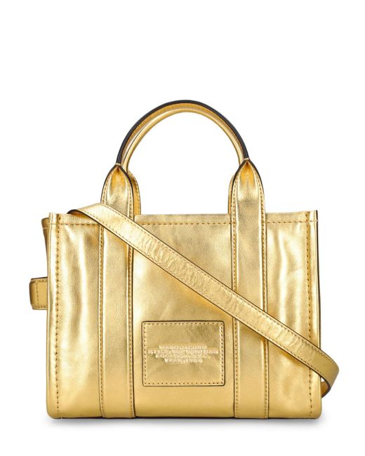 Marc Jacobs Metallic The Small Tote Leather Tote Bag