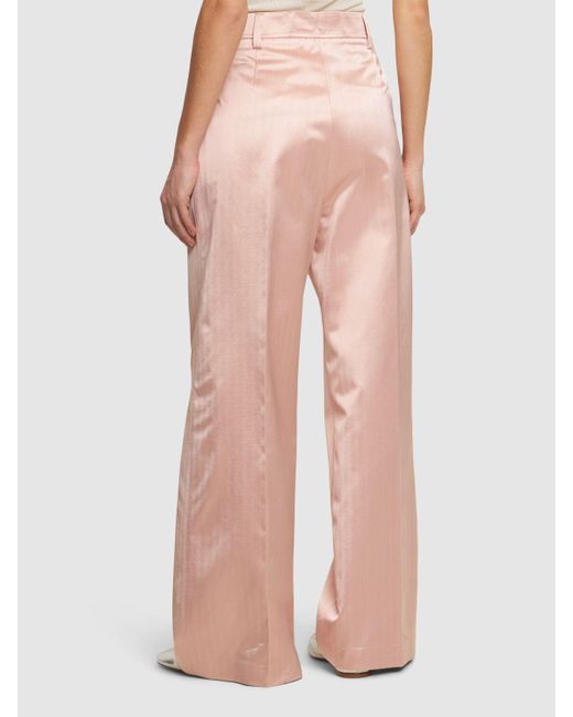 Pantalon taille haute à chevrons chic Forte Forte en coloris Pink