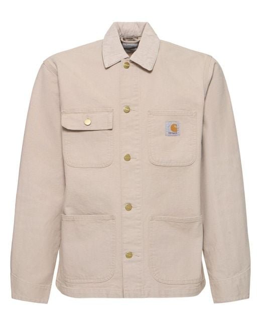 Hombre Chaqueta De Lona De Algodón Carhartt de hombre de color Natural