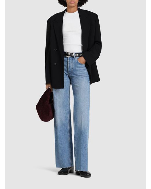 Anine Bing Blue Gerade Jeans "hugh"