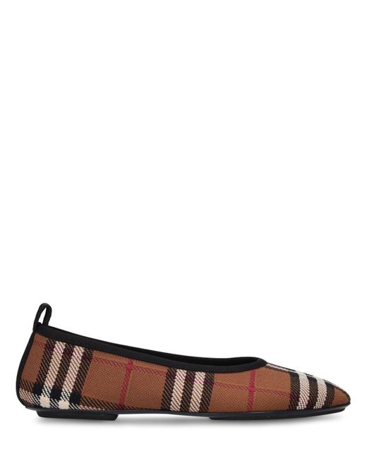 Ballerine ralf in maglia 5mm di Burberry in Brown