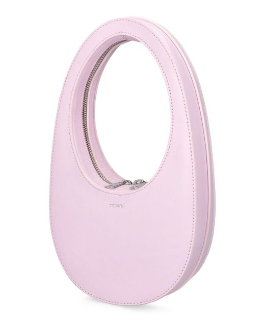 Coperni Pink Mini Swipe Leather Top Handle Bag