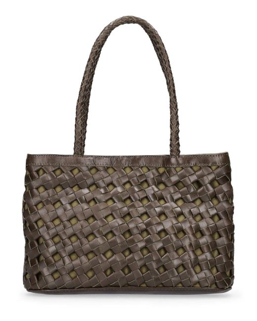 Bembien Ella Handwoven Leather Shoulder Bag in Brown Lyst