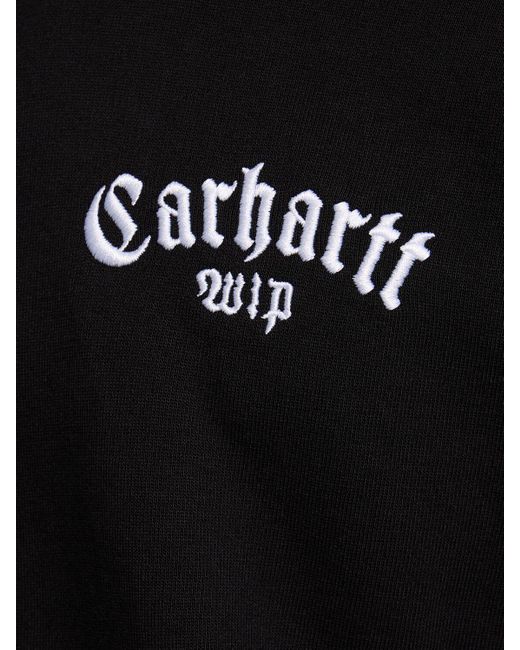 メンズ Carhartt Onyx Script フーデッドスウェットシャツ Black
