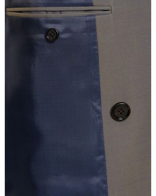 Blazer en laine à double boutonnage Burberry pour homme en coloris Blue