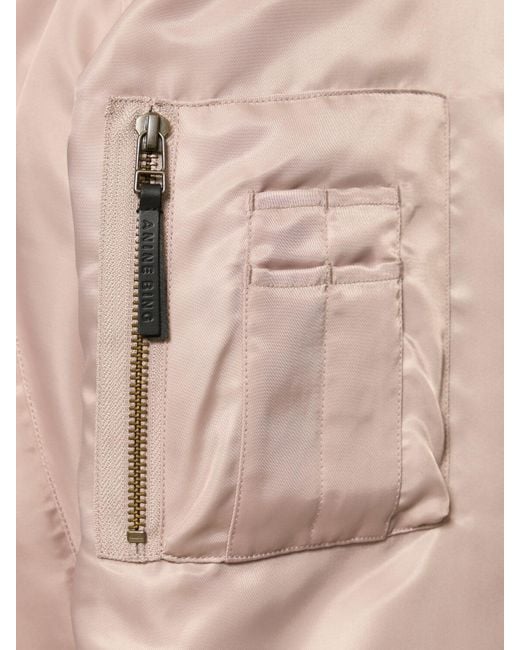 Anine Bing Pink Leon Bomber Jacket