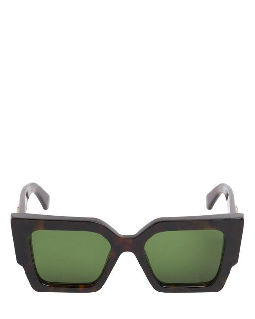 Gafas de sol cuadradas de acetato Off-White c/o Virgil Abloh de color Green