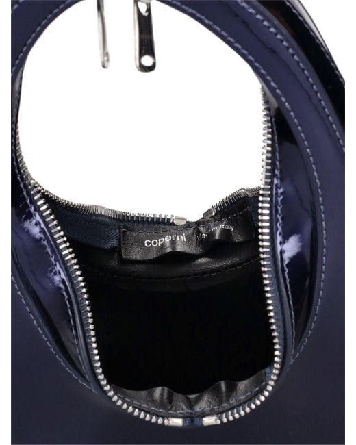 Coperni Blue Mini Swipe Mirror Top Handle Bag