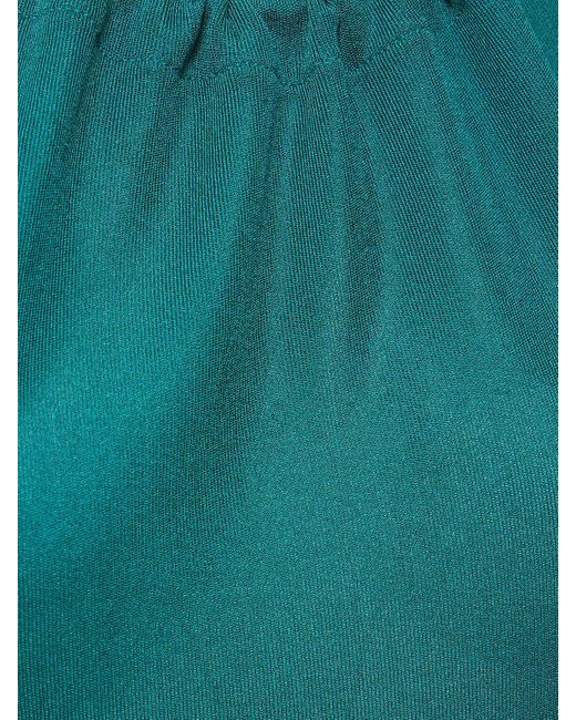 Alexandre Vauthier Green Viscose Knit Halter Neck Long Dress
