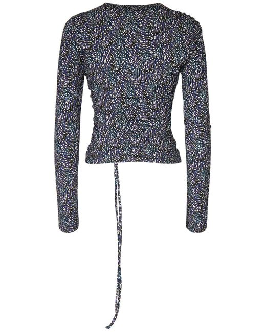 Isabel Marant Blue Langärmeliges Oberteil Aus Viskosemischung