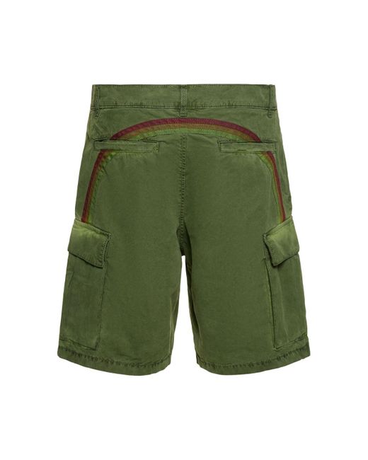 Sundek Cargo-shorts Aus Baumwollpopeline in Green für Herren