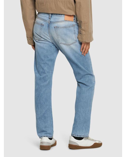 Jeans regular fit 1996 in denim di cotone di Acne in Blue da Uomo