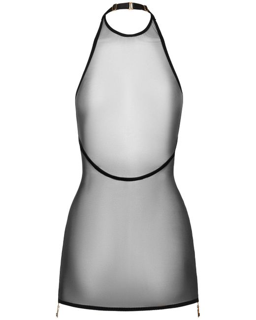 Bordelle Gray Minikleid Aus Mesh "retta"