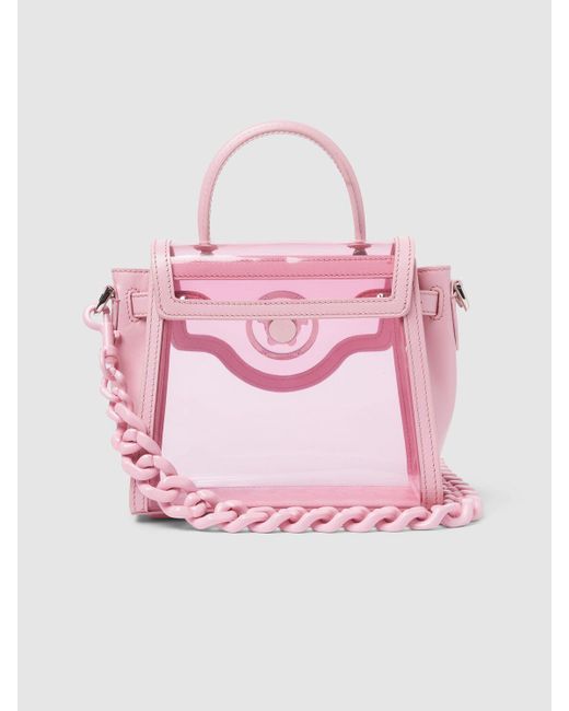 Versace Pink Transparente Tasche Aus Transpparentem Plexiglas