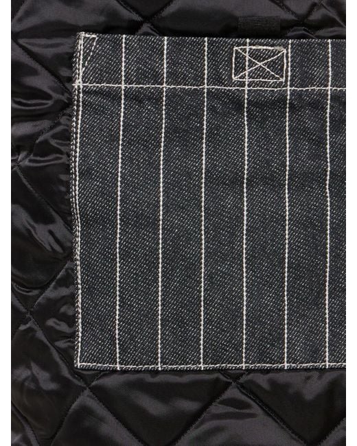 Carhartt Black Orlean Striped Denim Jacket