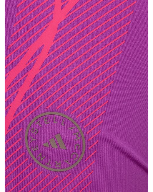 Adidas By Stella McCartney Purple Running Biker Shorts