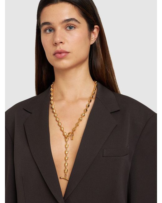 Tom Ford Metallic Moon Long Necklace