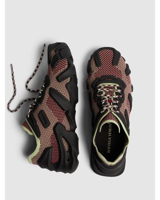 Bottega Veneta Brown Flex Technical Knit Sneakers for men