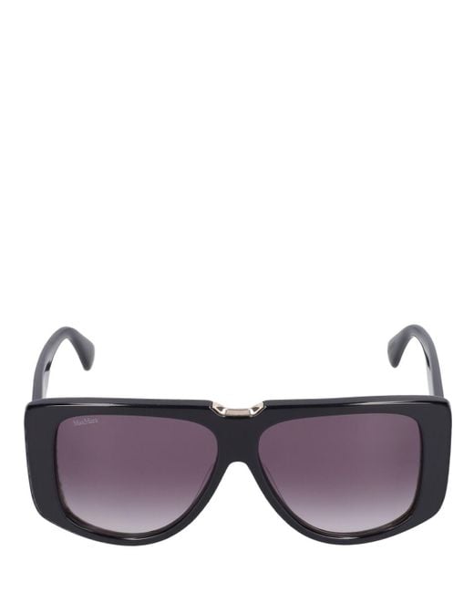 Max Mara Purple Spark Mask Acetate Sunglasses