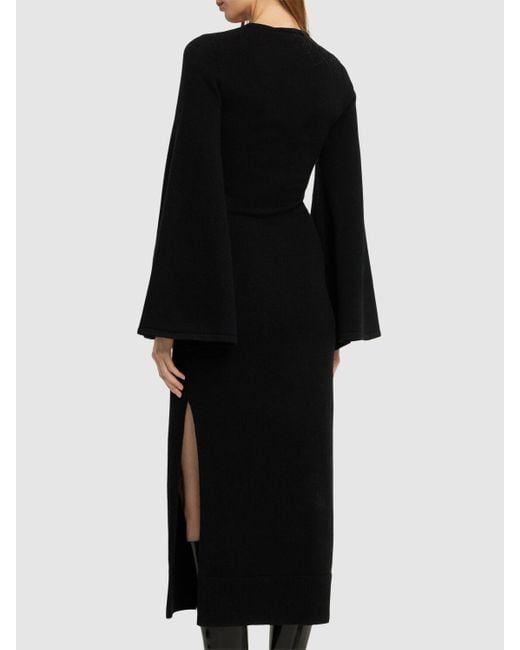 Robe mi-longue en cachemire mélangé Michael Kors en coloris Black