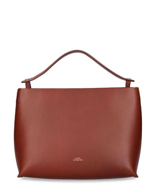 A.P.C. Brown Ashley Leather Shoulder Bag