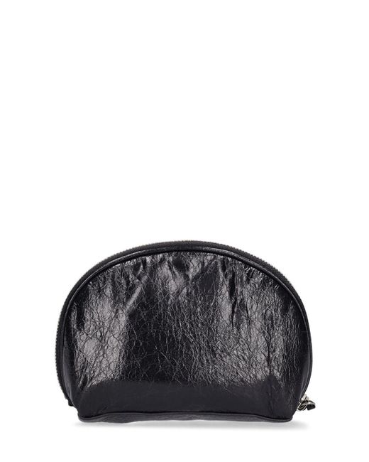 Balenciaga Black Xs Le Cagole Leather Cosmetic Pouch