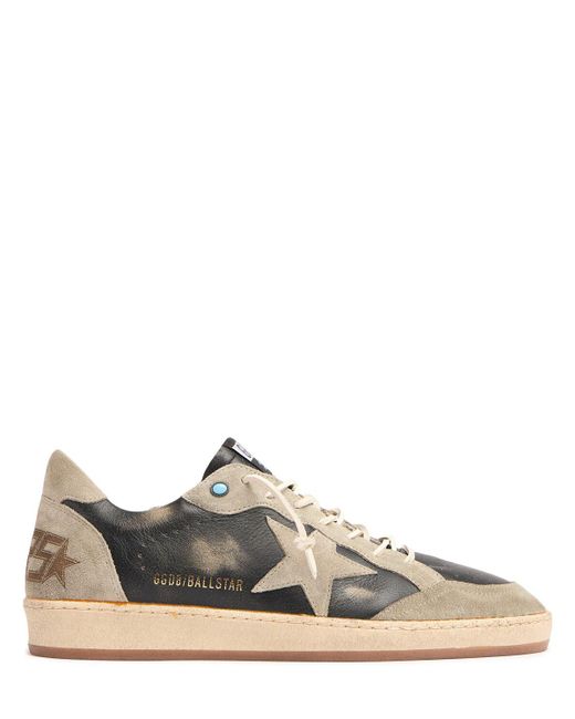 メンズ Golden Goose Deluxe Brand Ballstar レザースニーカー Brown