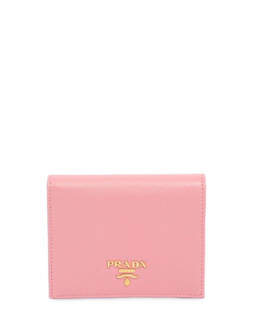 Prada Pink Small Leather Wallet