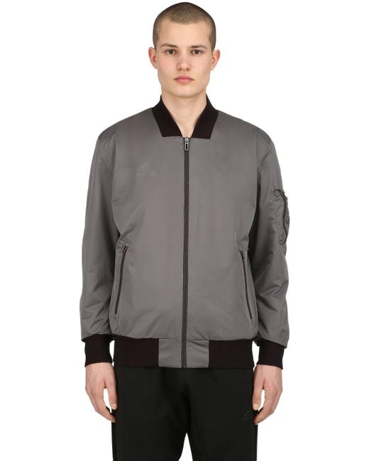 adidas Originals Synthetic Paul Pogba Reversible Bomber Jacket in  Grey/Bordeaux (Gray) for Men | Lyst