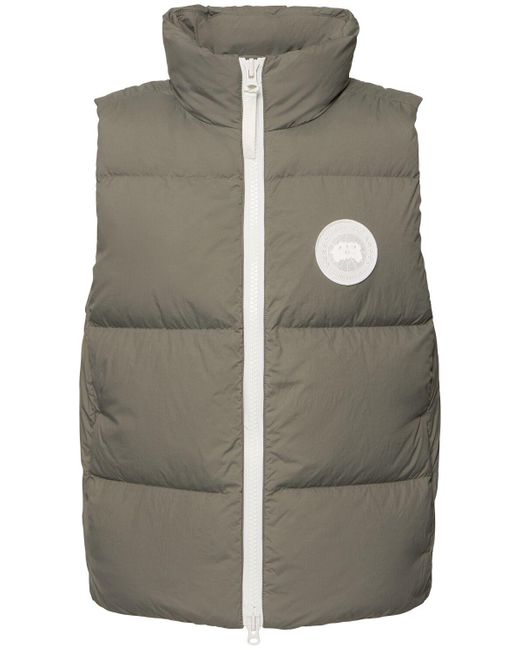 Canada Goose Gray Lawrence Nylon Down Vest for men