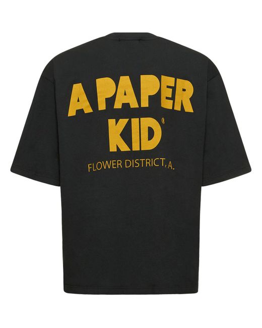 A PAPER KID Black Unisex-t-shirt