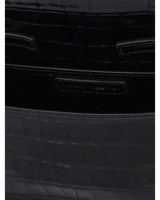 Coperni Black Mini Folder Embossed Leather Bag