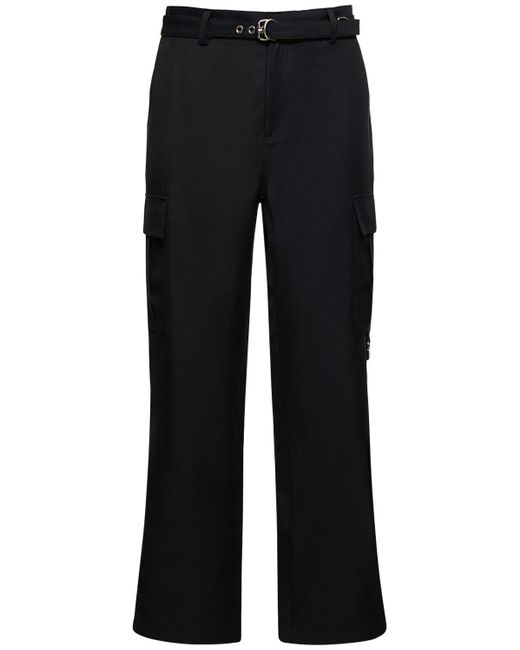 J.W. Anderson Black Padlock Tech Cargo Pants for men