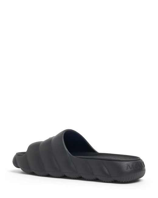 Moncler Gray Mm Lilo Rubber Sliders