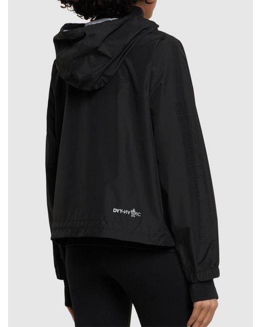 Veste en nylon à capuche fanes 3 MONCLER GRENOBLE en coloris Black