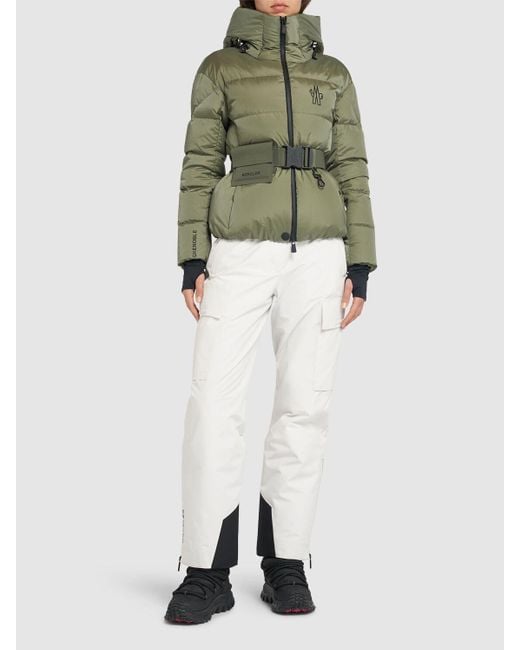 Moncler Green Bouquetin Nylon Down Jacket