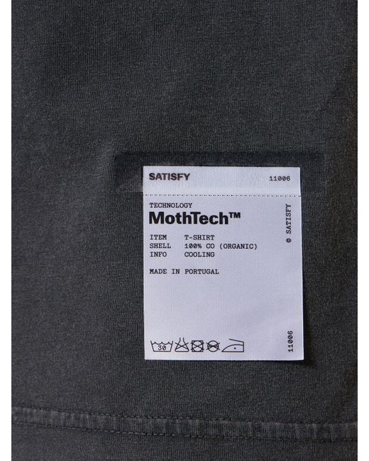 T-shirt en coton mothtech Satisfy pour homme en coloris Black