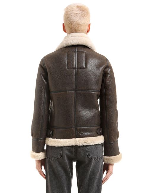 Schott Nyc Lcw 1257 Leather Aviator Jacket in Brown - Lyst